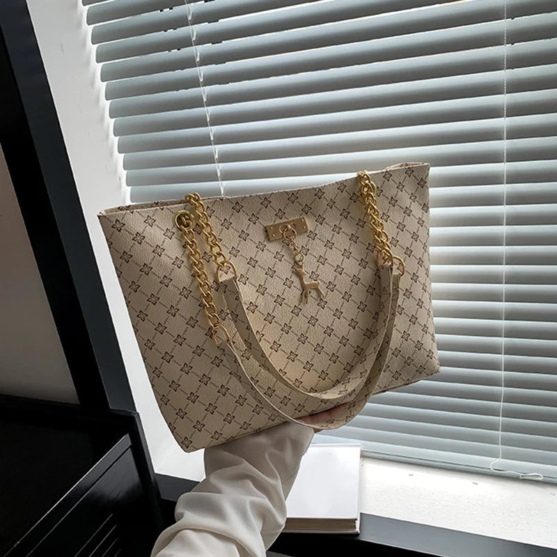 Textured Leather Tote