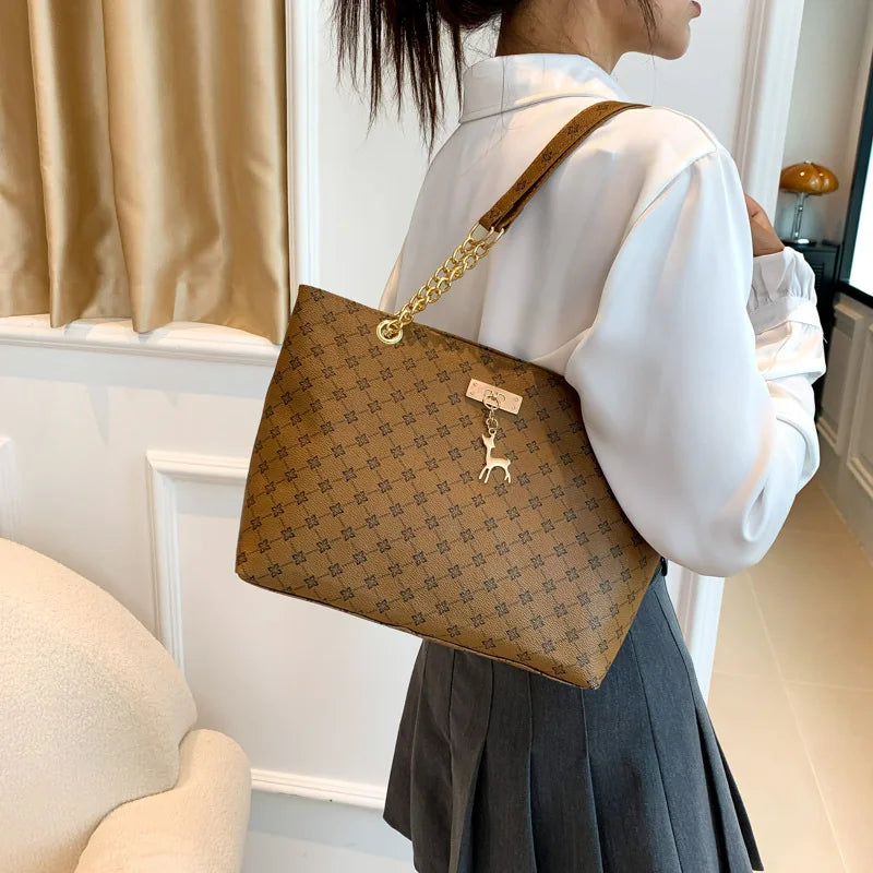 Textured Leather Tote
