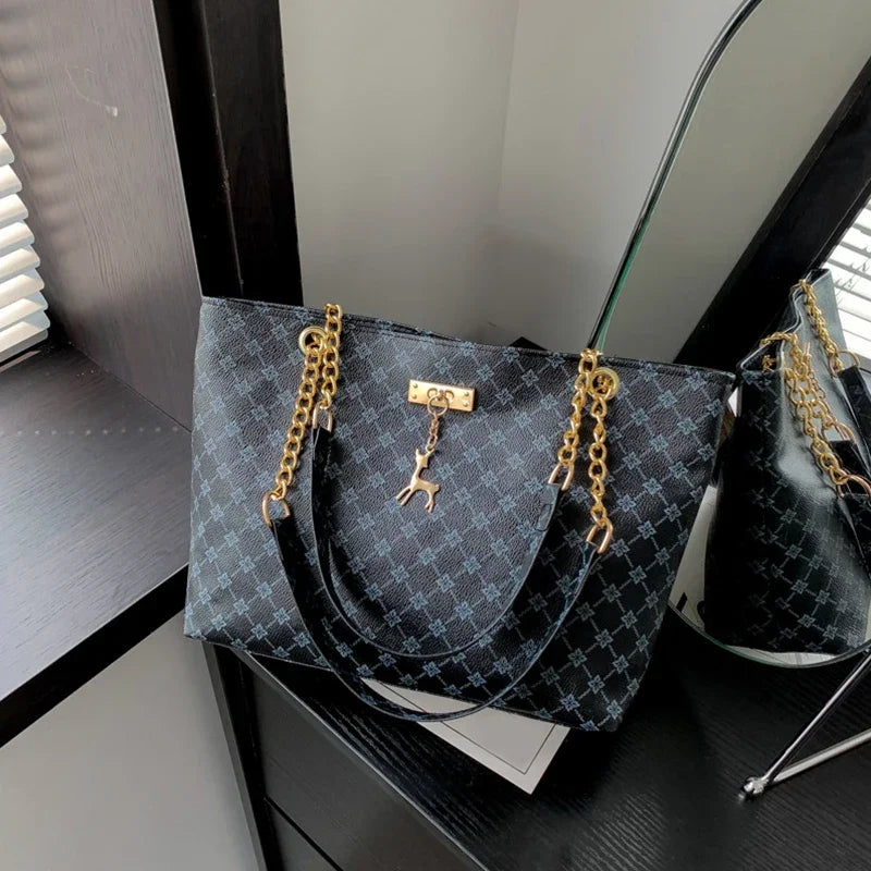 Textured Leather Tote