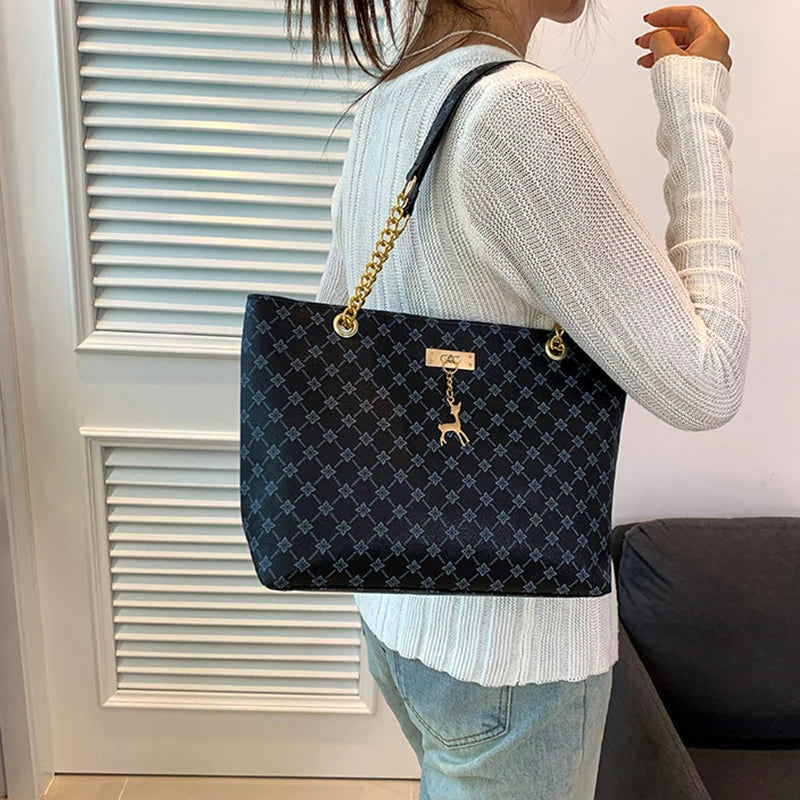 Textured Leather Tote