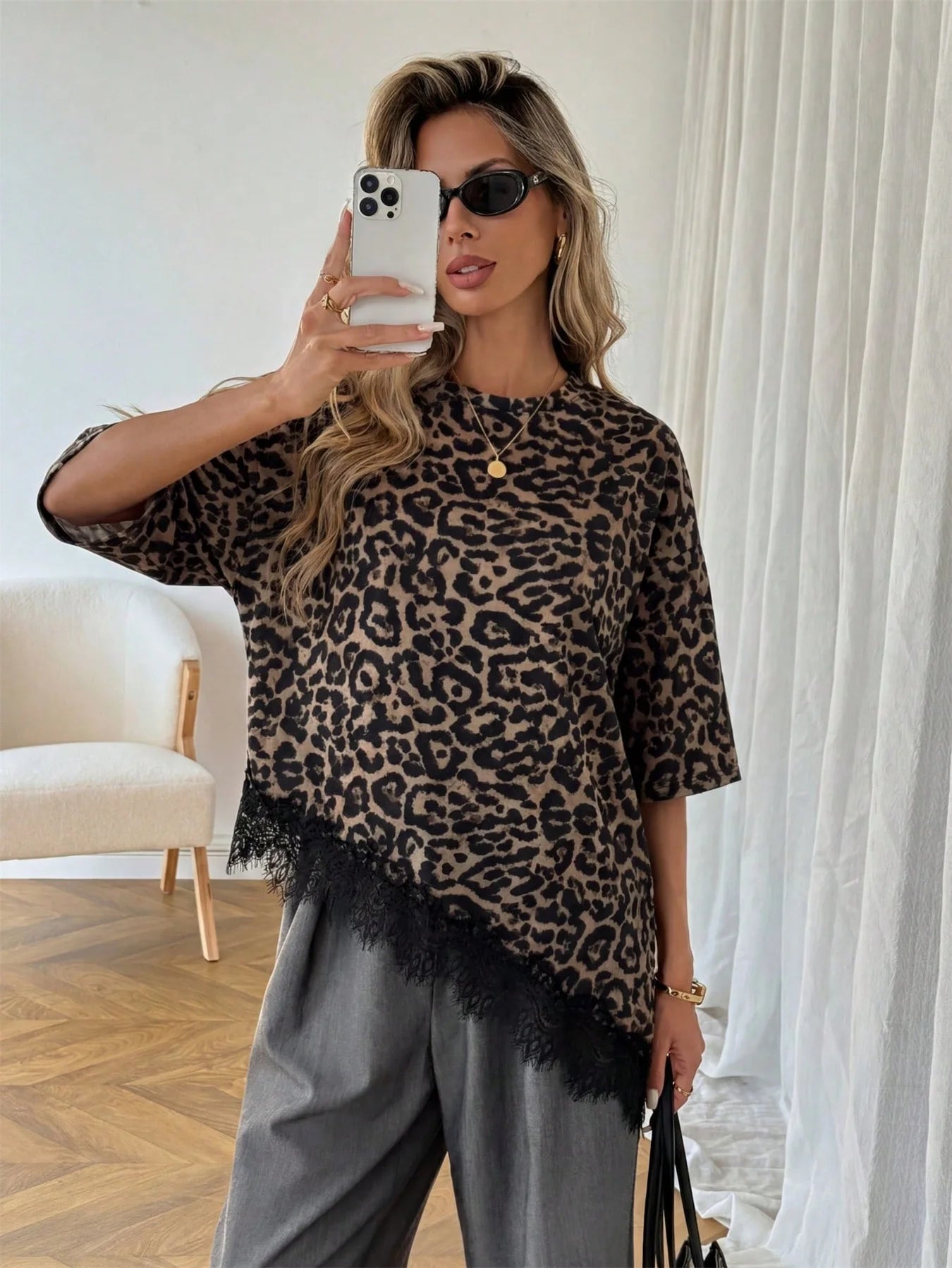 Lace Ruffle Top