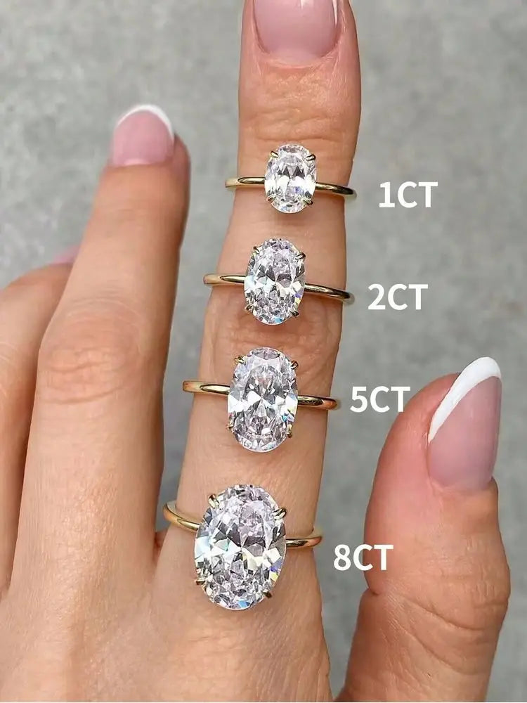 Silver Oval Ring