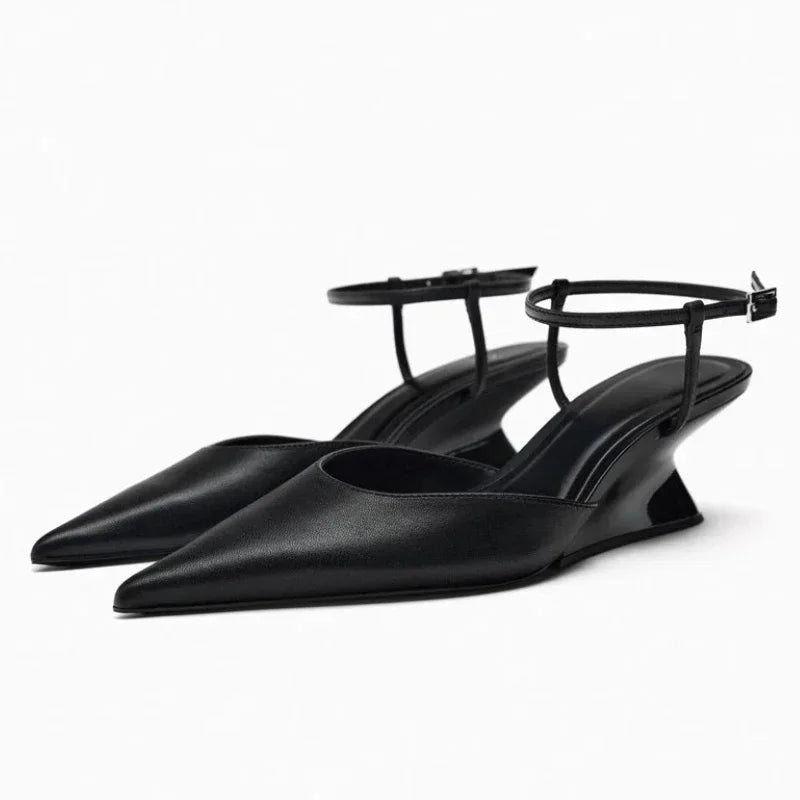 Pointed Wedge Sandals
