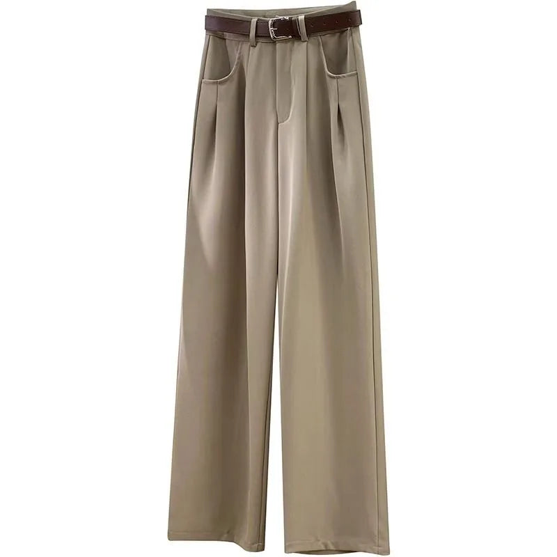 Pleated Wide Trousers