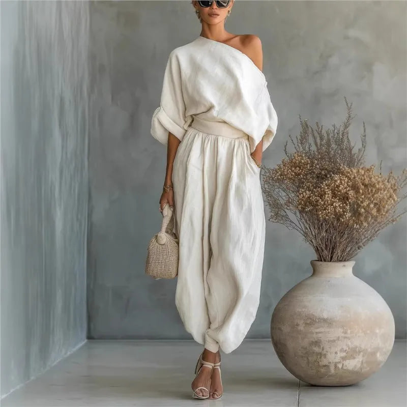Linen Bloomer Set