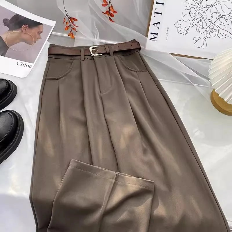 Pleated Wide Trousers