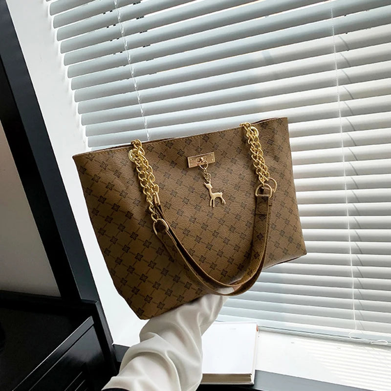 Textured Leather Tote