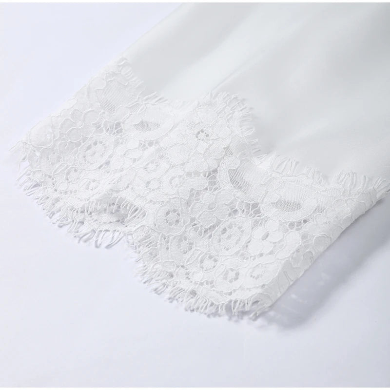 Satin Lace Blouse