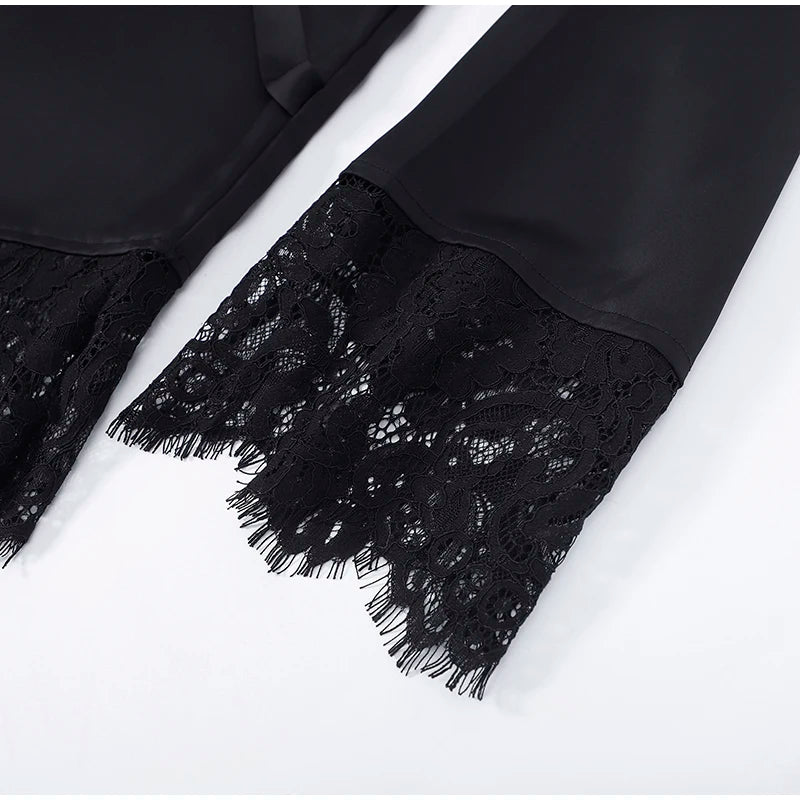 Satin Lace Blouse