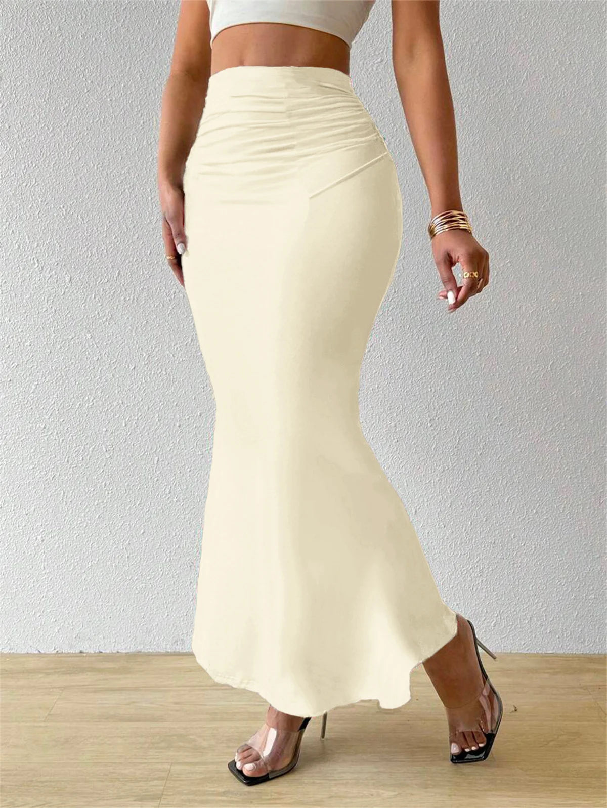 Draped Fishtail Skirt