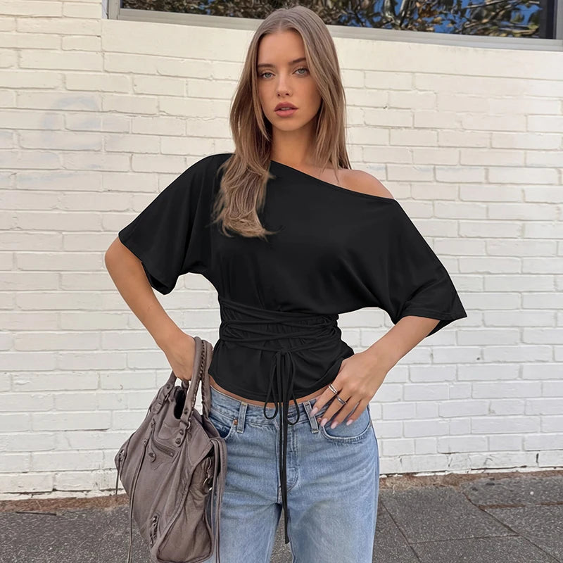 Lace Crop Tee