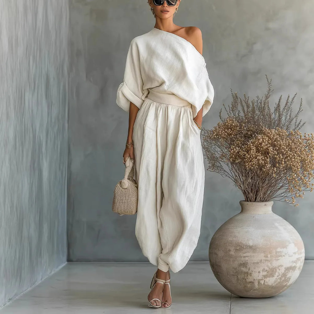 Linen Bloomer Set