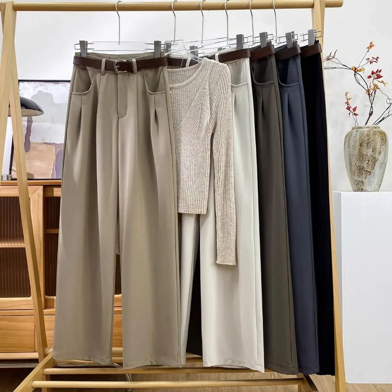 Pleated Wide Trousers