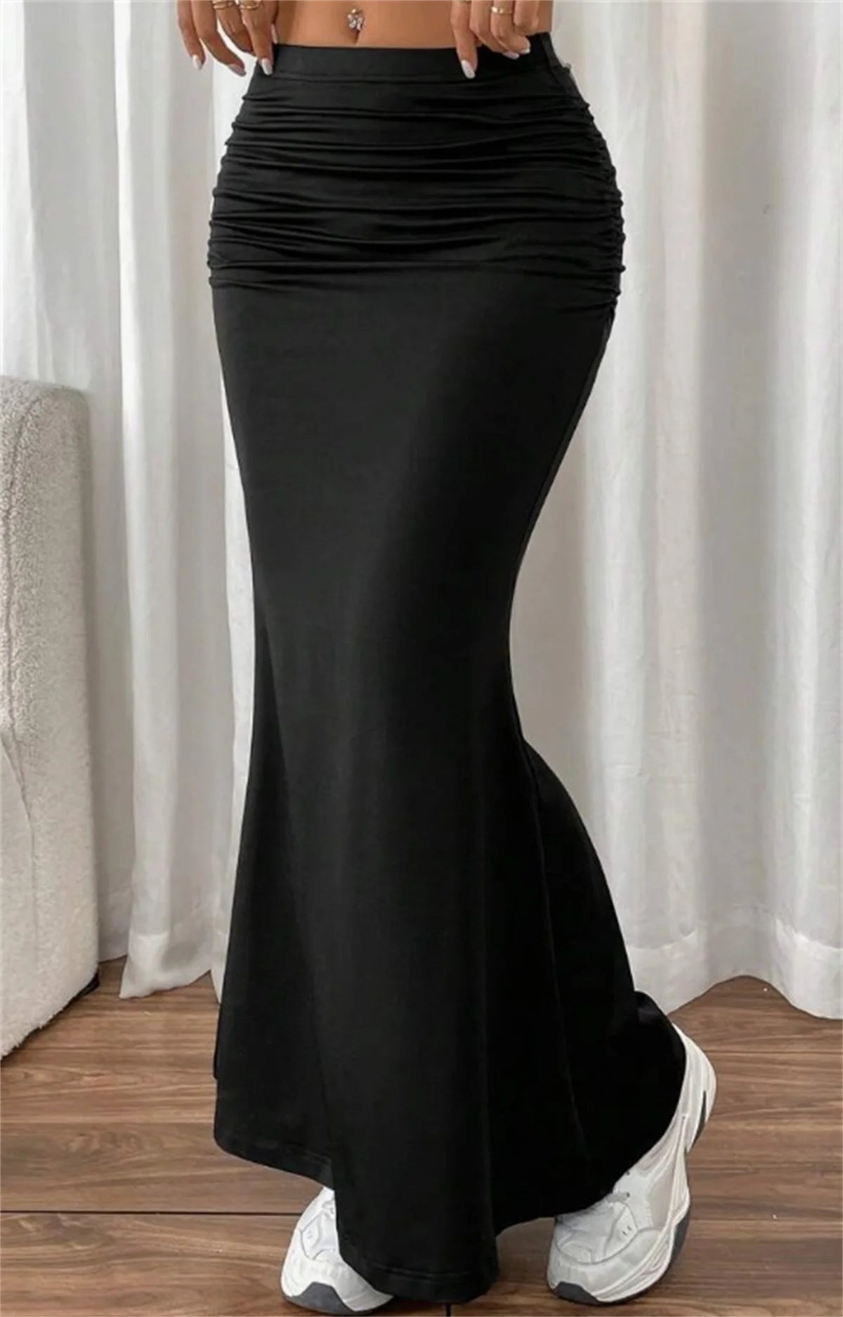Draped Fishtail Skirt