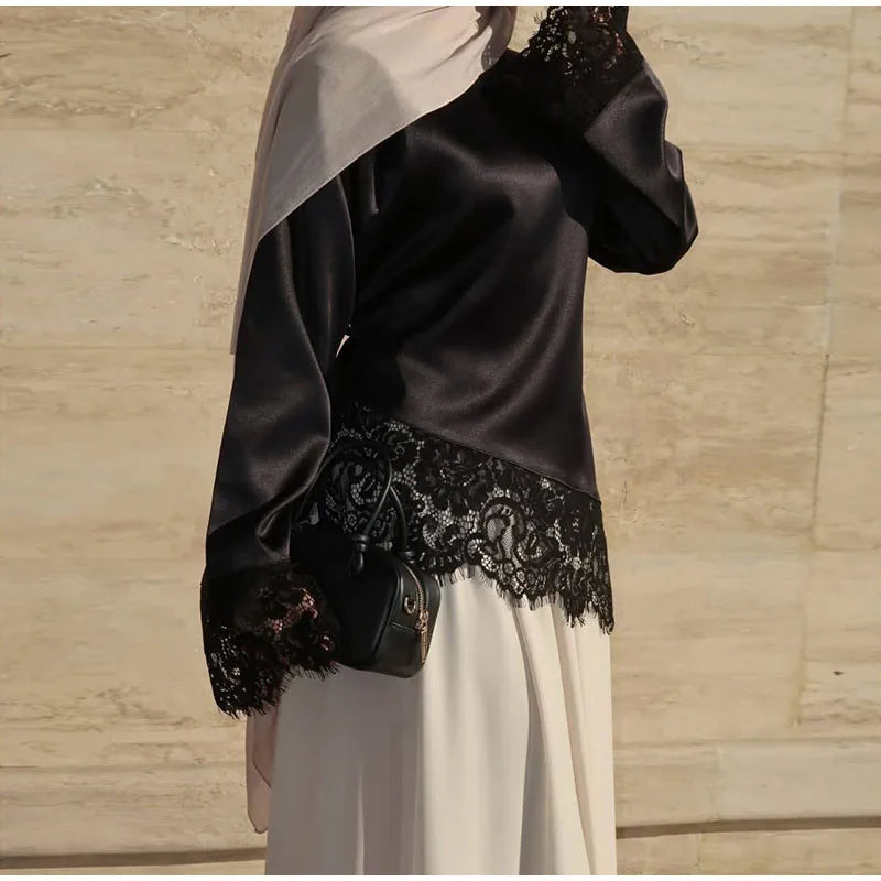 Satin Lace Blouse