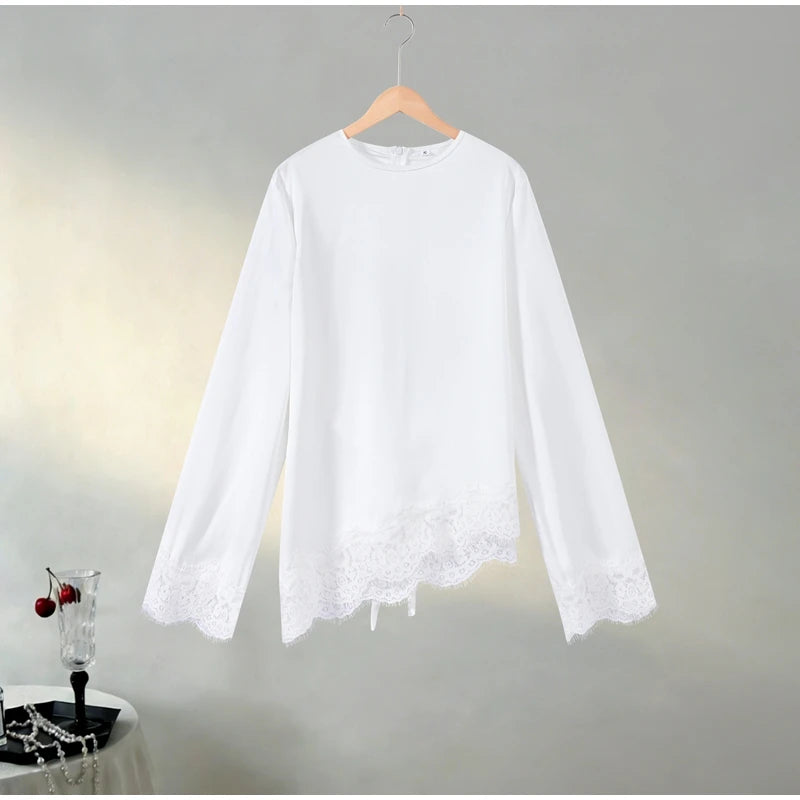 Satin Lace Blouse