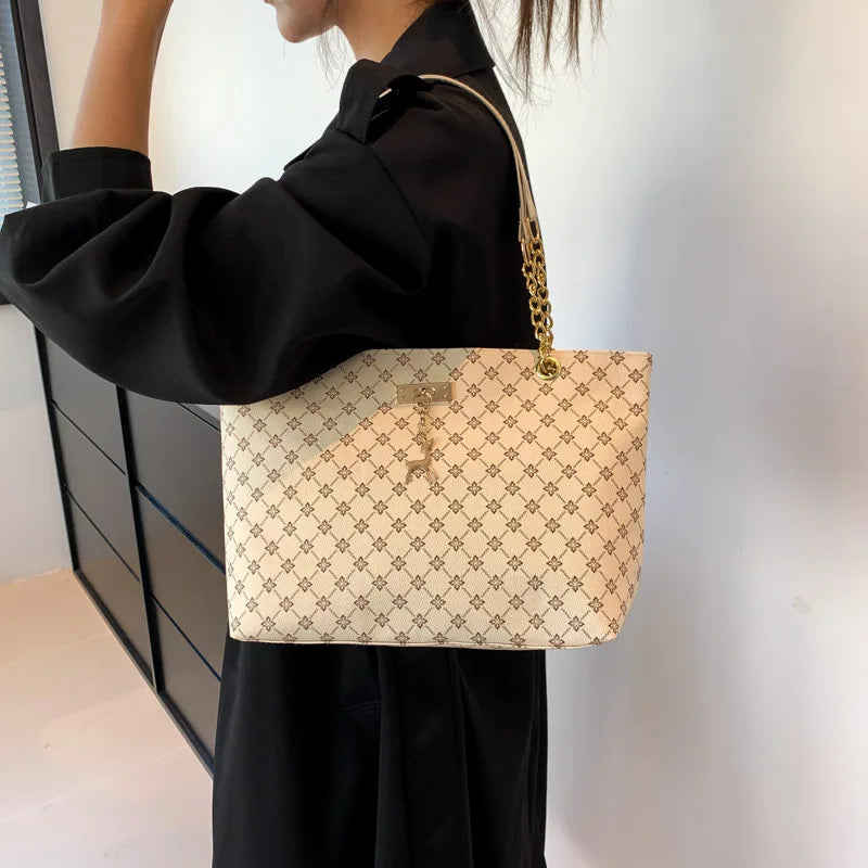 Textured Leather Tote