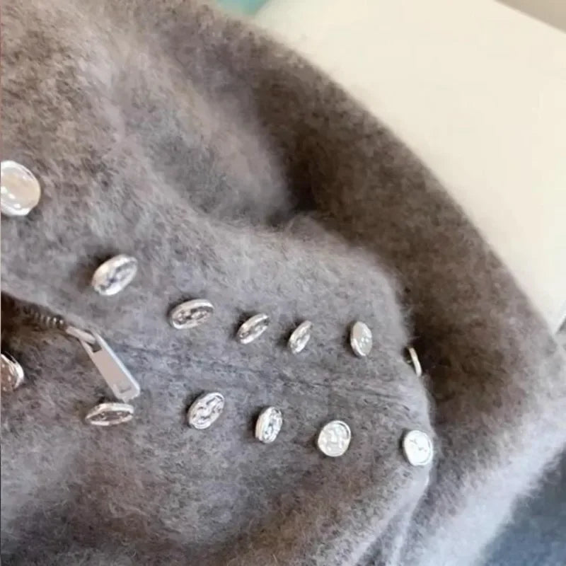 Knit Zip Cardigan