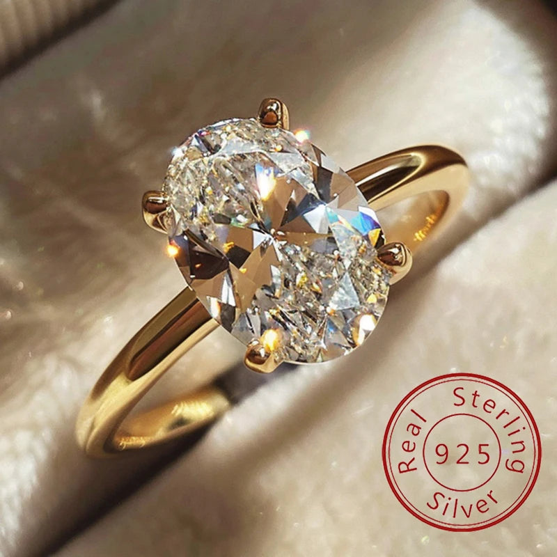 Silver Oval Ring