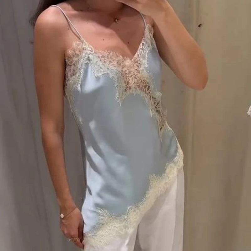 Lace Satin Cami