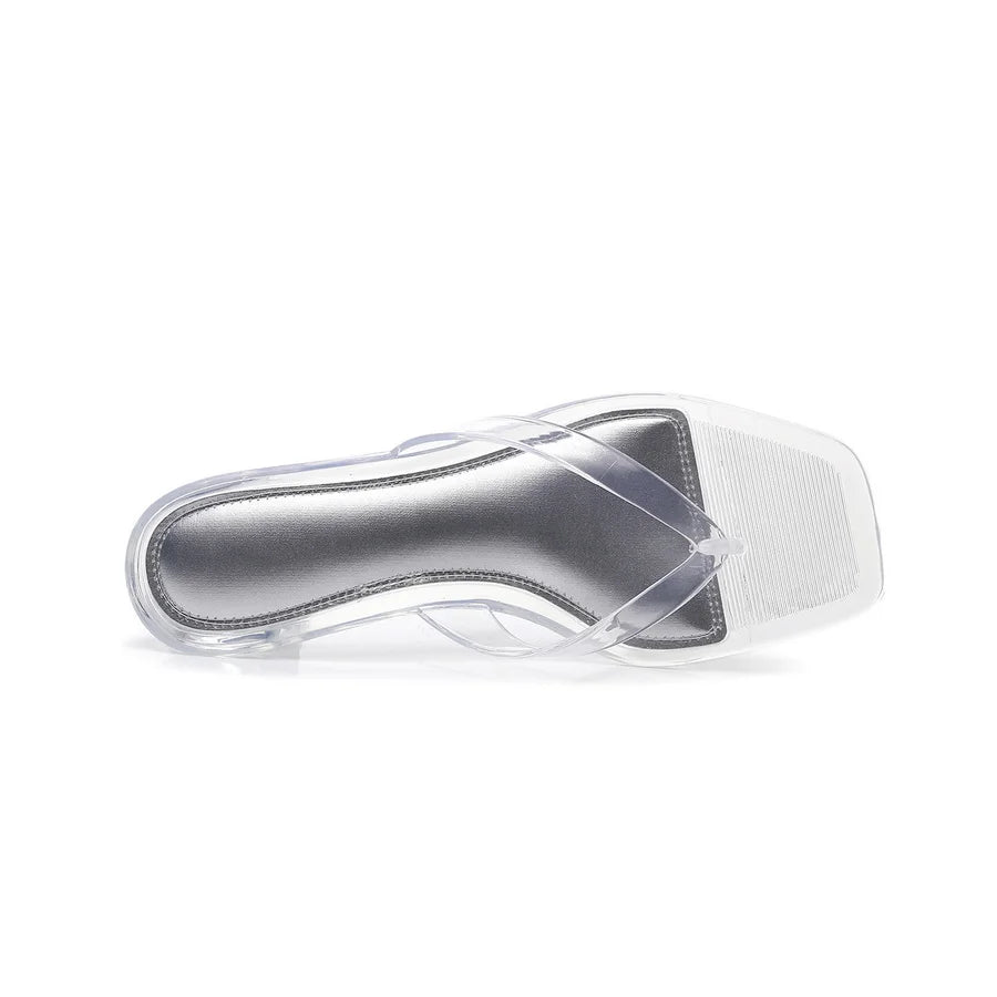 Crystal Square Heels