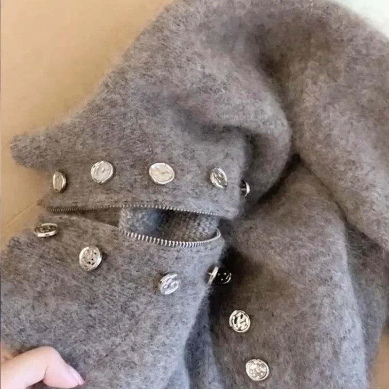 Knit Zip Cardigan