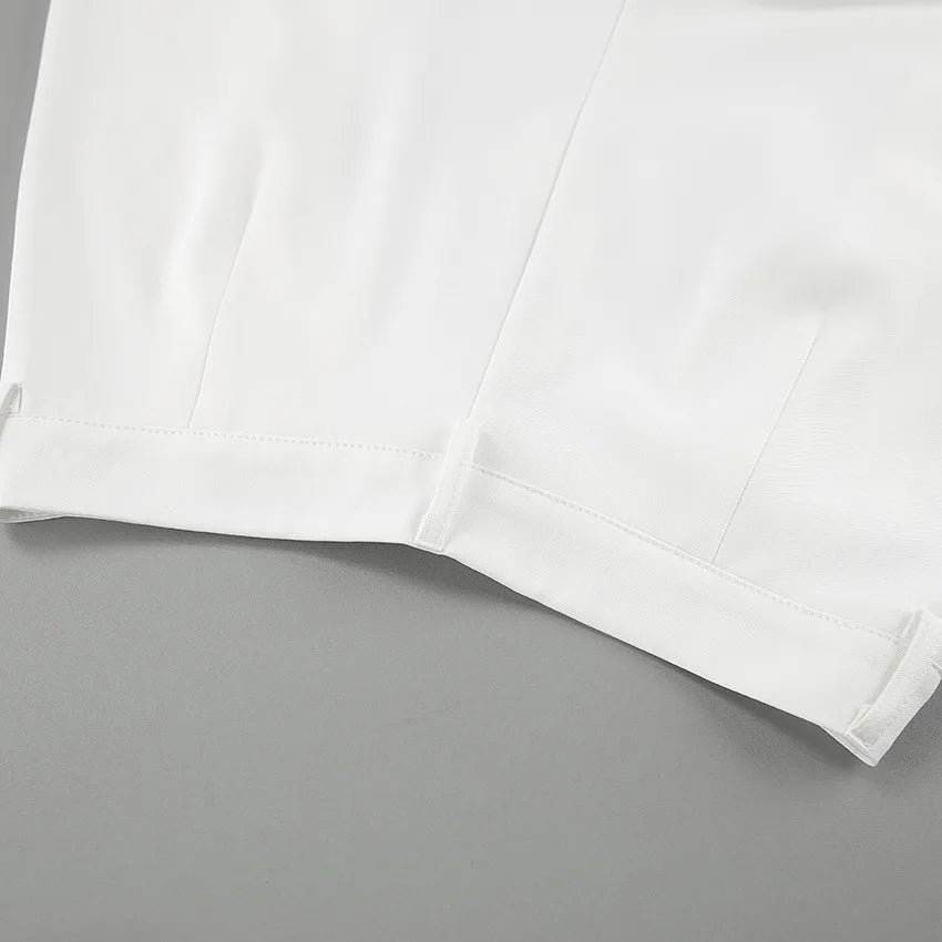 White Tailored Trousers