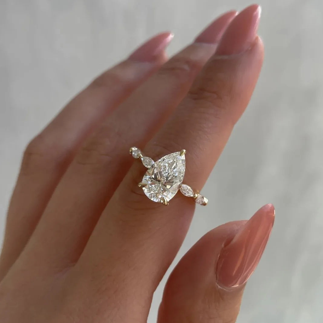 Gold Drop Ring