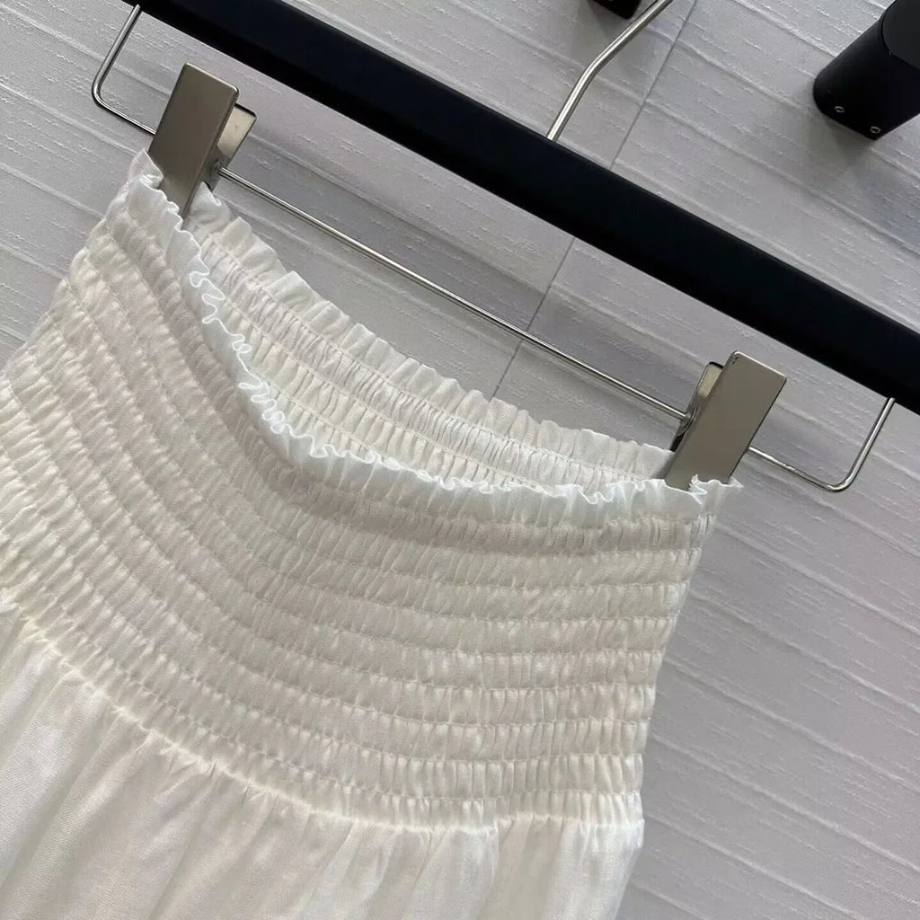 Pleated Linen Maxi