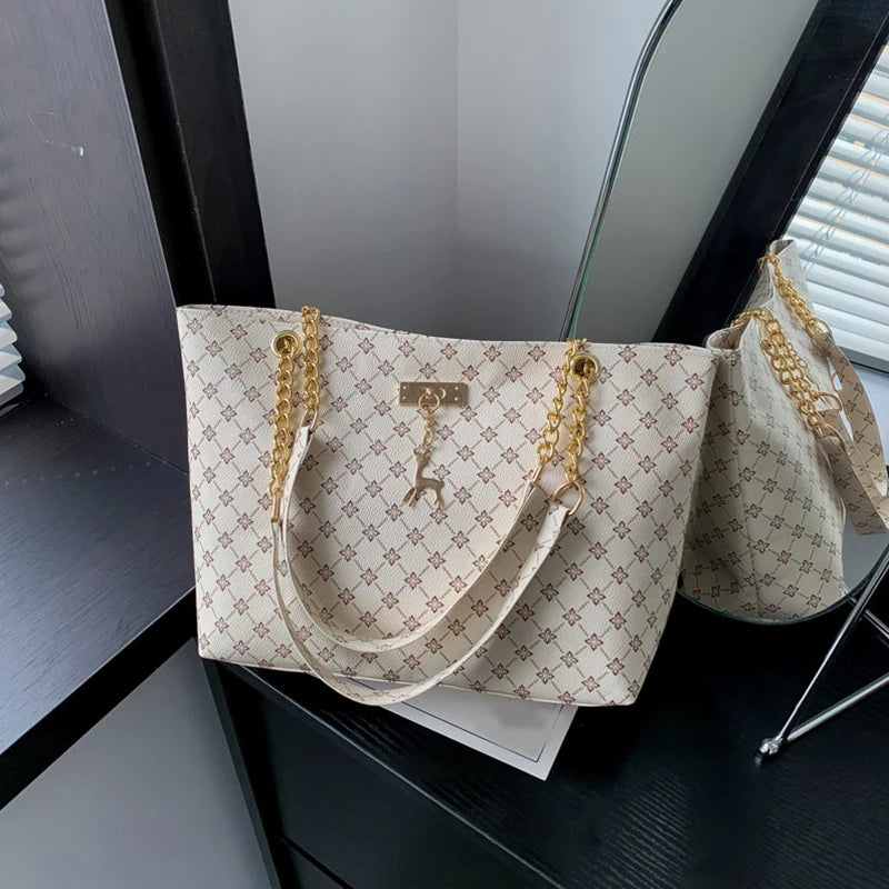 Textured Leather Tote