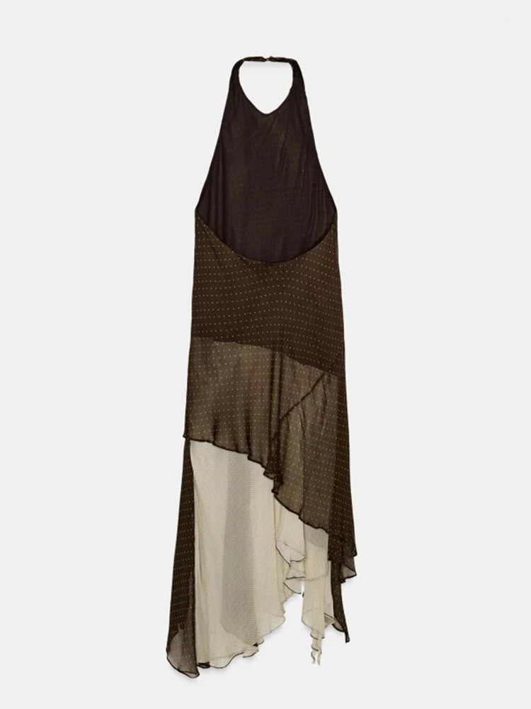 Polka Asymmetric Dress