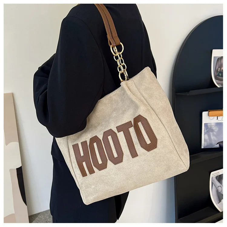 Canvas Letter Tote