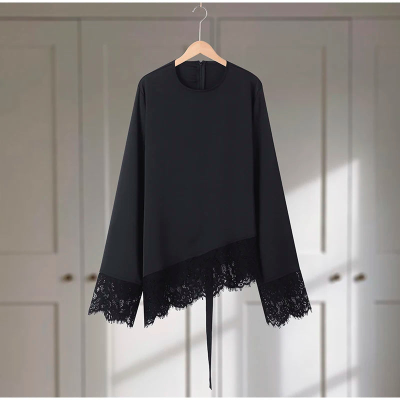 Satin Lace Blouse