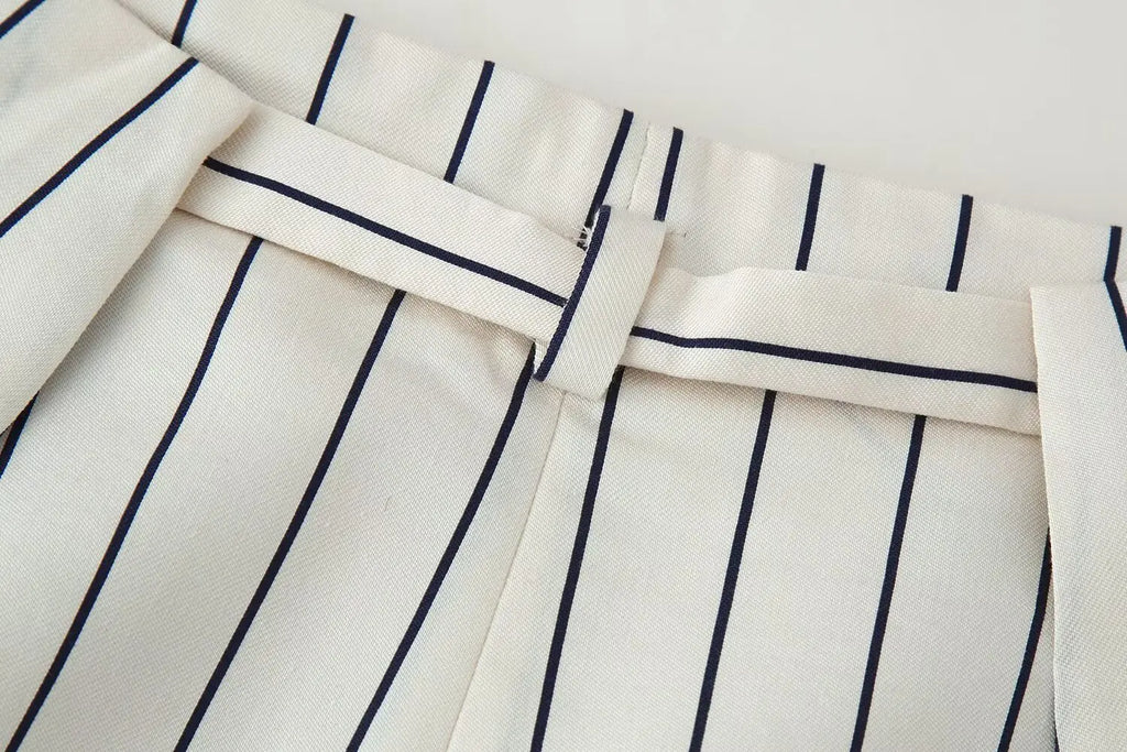 Striped Wide Suit