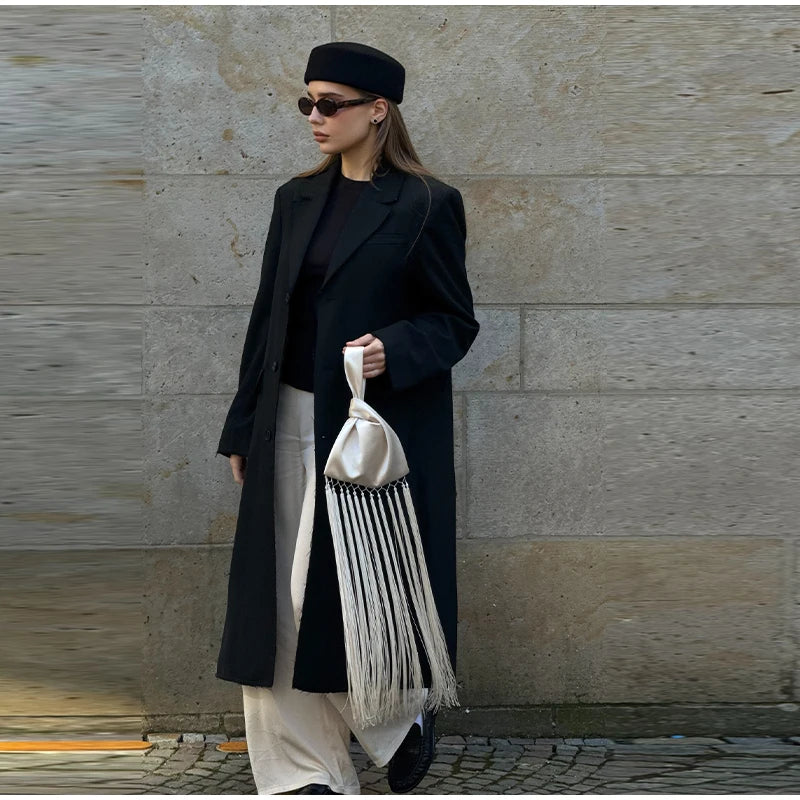 Tassel Satin Handbag