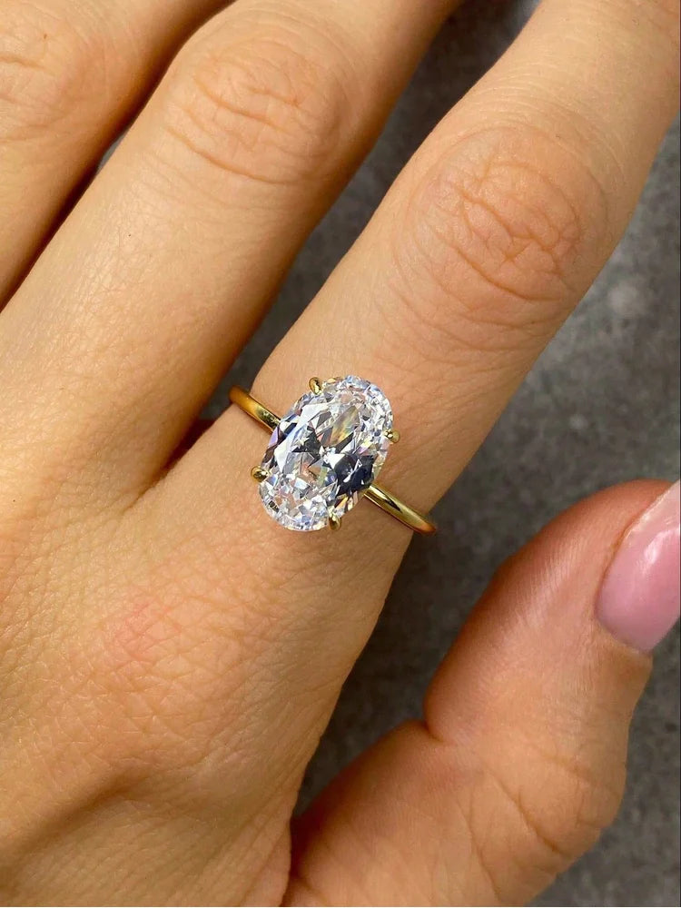 Silver Oval Ring