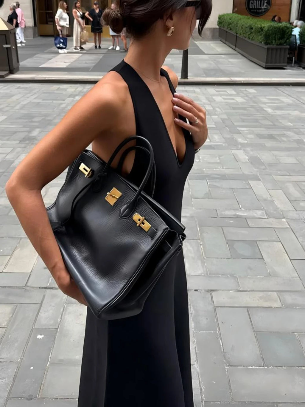 Pleated Halter Dress