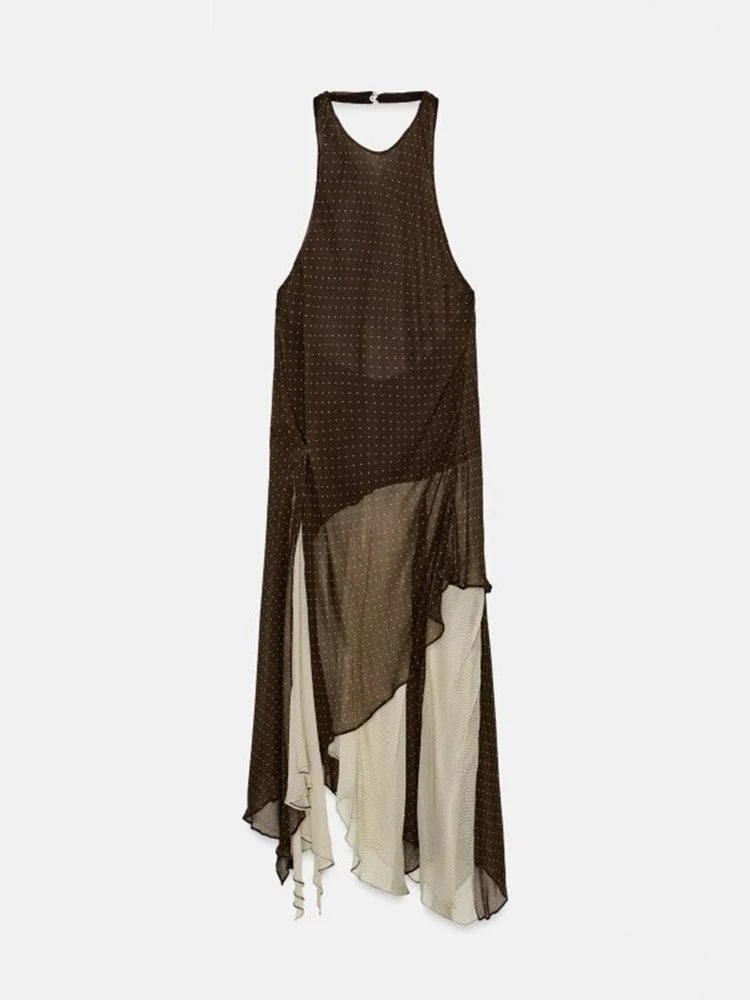 Polka Asymmetric Dress