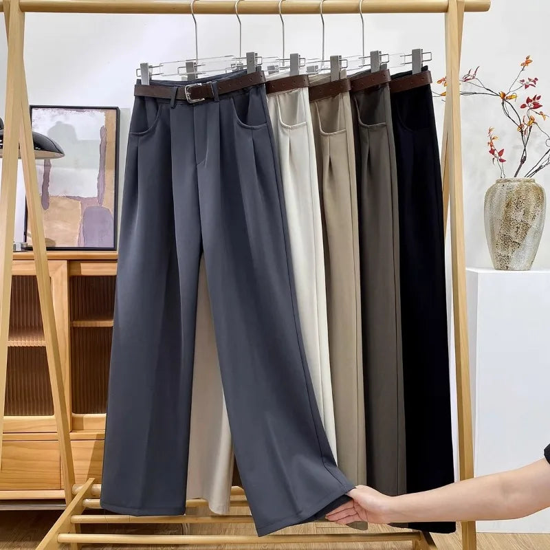 Pleated Wide Trousers