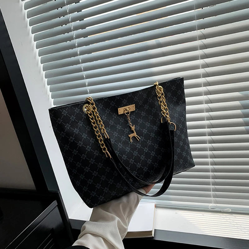 Textured Leather Tote