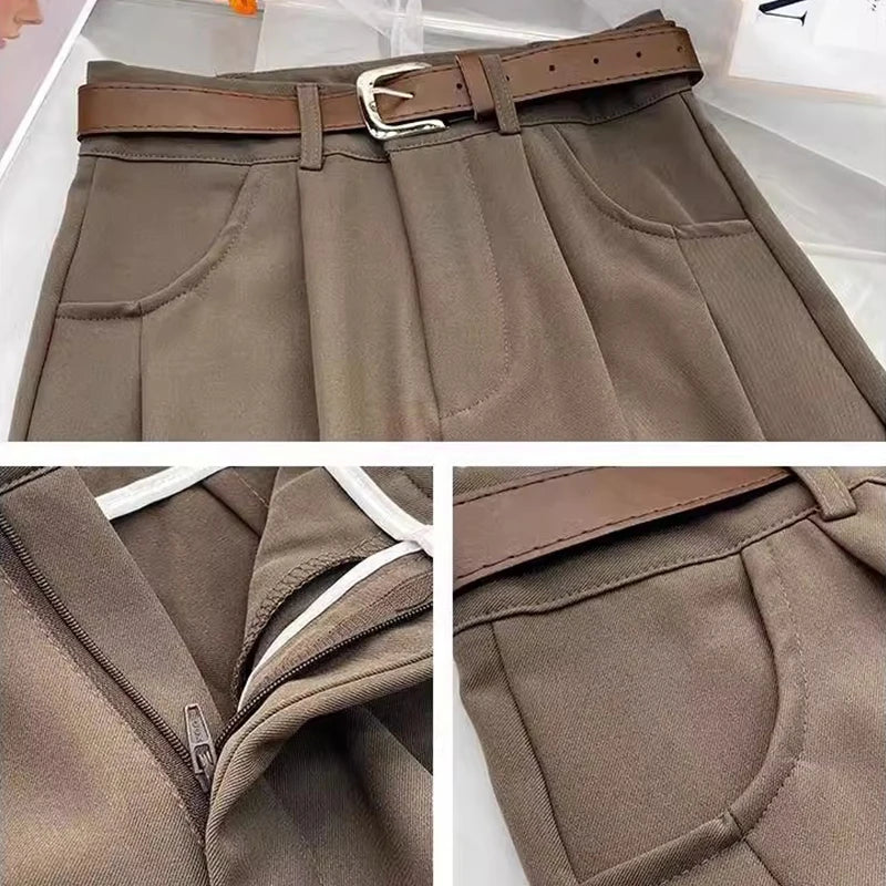 Pleated Wide Trousers