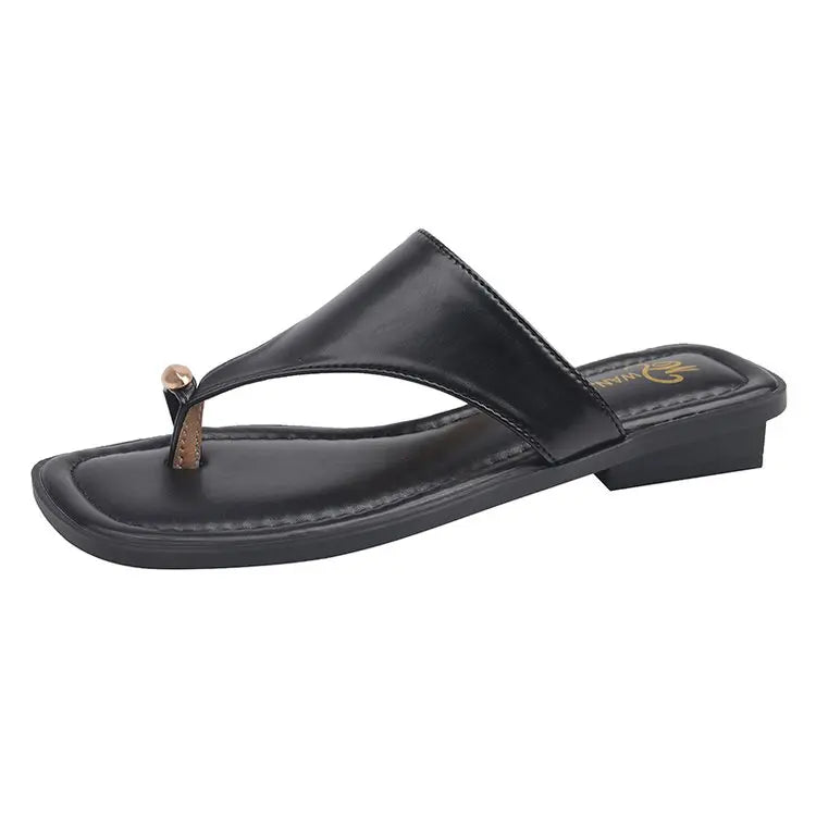 Faux Leather Thongs