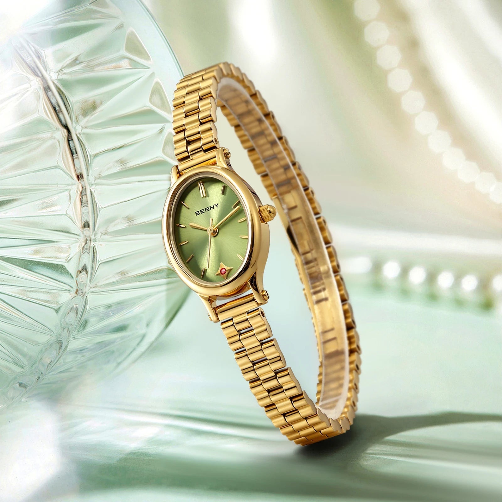 Olive Jade Watch
