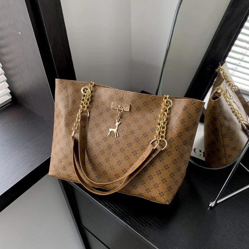 Textured Leather Tote