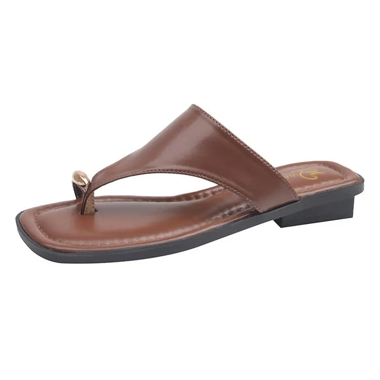 Faux Leather Thongs
