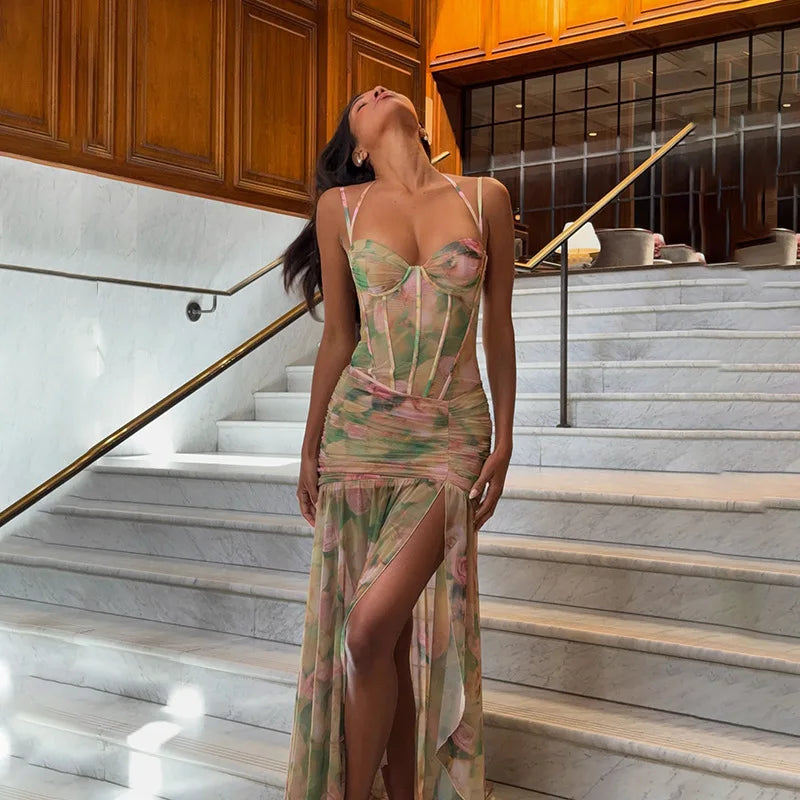 Floral Strap Maxi