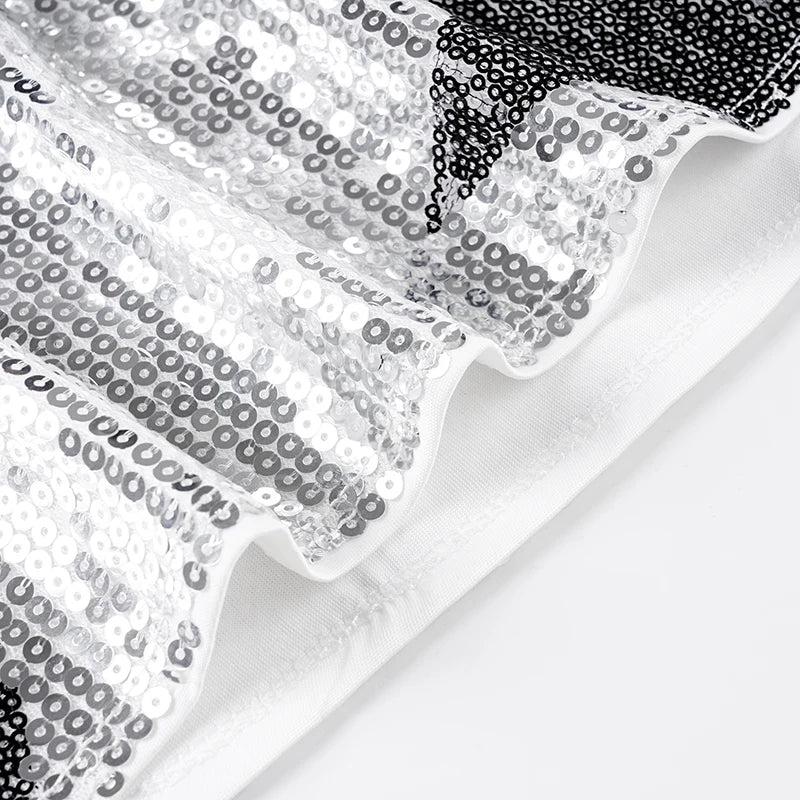 Silver Sequin Mini