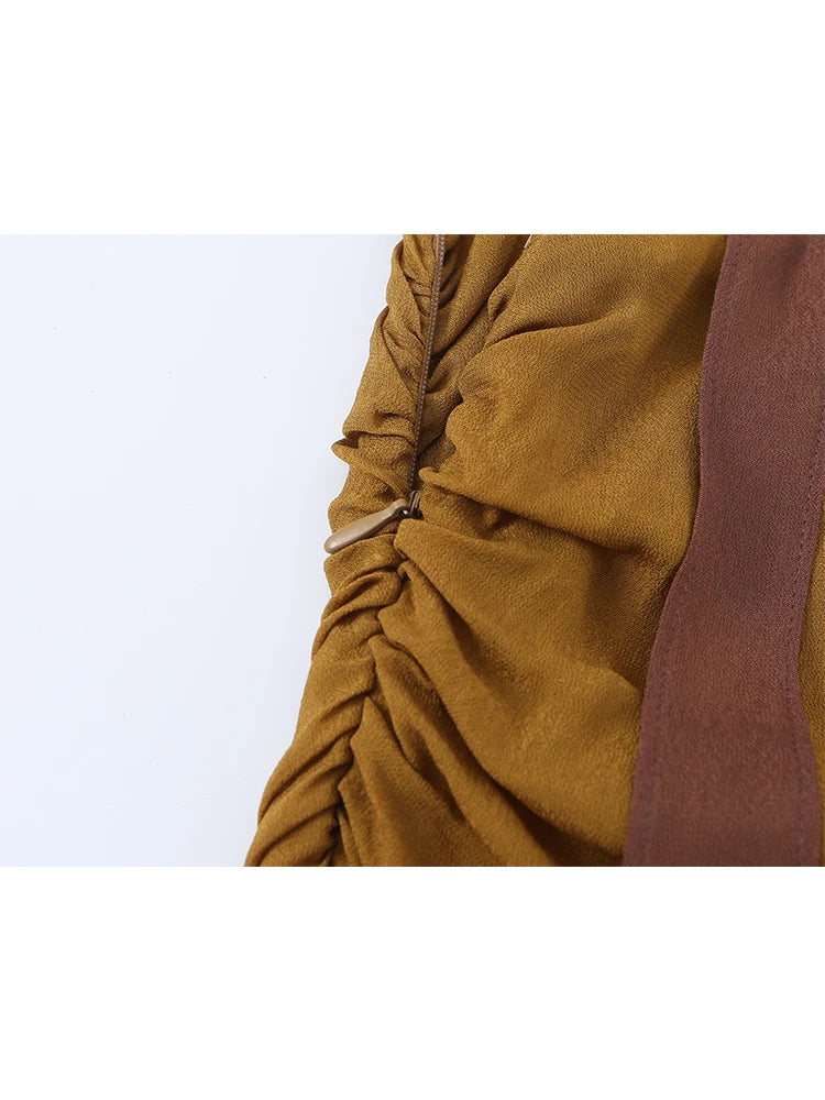 Pleated Square Dress