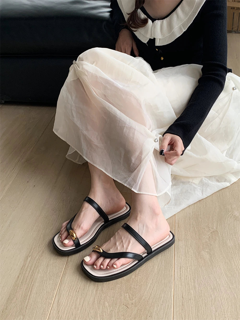 Velvet Toe Slides