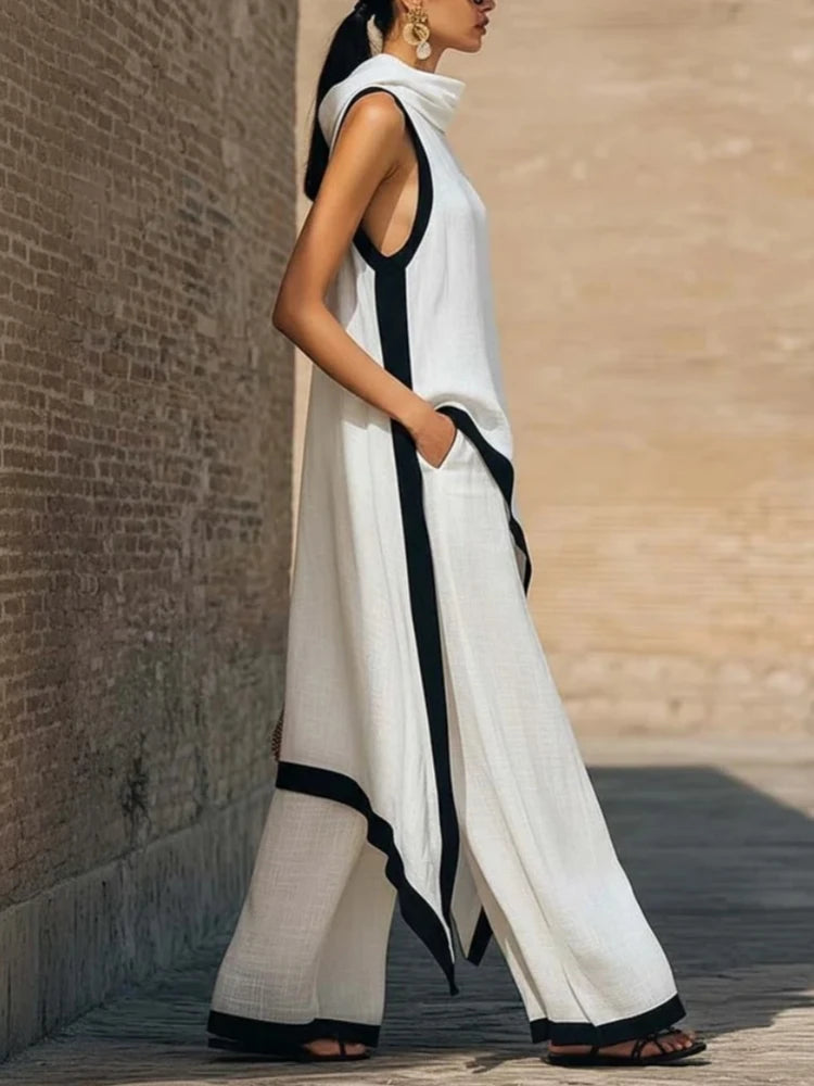 Linen Asymmetric Set
